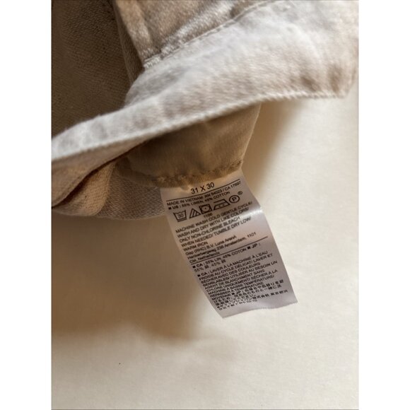 banana republic slim Straight Beige Linen pants Size 31 X 30 NWT - Picture 7 of 7